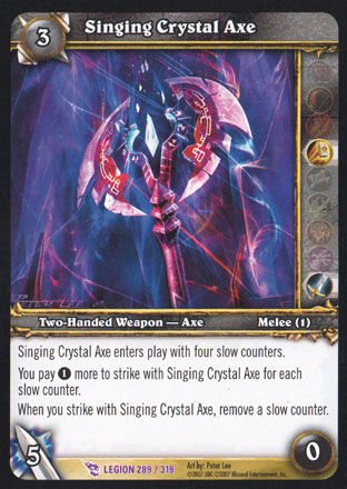 Singing Crystal Axe