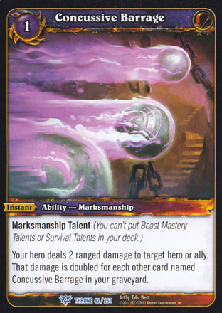 Concussive Barrage