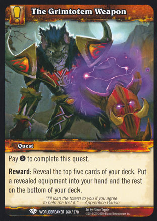 The Grimtotem Weapon